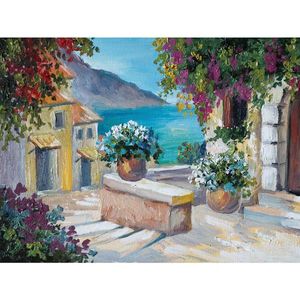 Euroart MALBA NA PLÁTNĚ, architektura, pláž a moře, 30/40 cm obraz