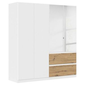 Rauch Möbel ŠATNÍ SKŘÍŇ S OTOČNÝMI DVEŘMI, bílá, dub artisan, 181/197/54 cm obraz