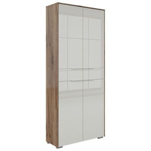 Voleo SKŘÍŇ NA ŠANONY, světle šedá, tmavý dub, 81/199/37 cm obraz