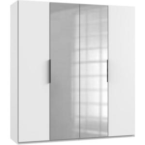 MID.YOU ŠATNÍ SKŘÍŇ S OTOČNÝMI DVEŘMI, bílá, 200/216/58 cm obraz