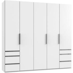 MID.YOU ŠATNÍ SKŘÍŇ S OTOČNÝMI DVEŘMI, bílá, 250/236/58 cm obraz