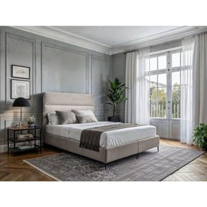 MID.YOU POSTEL BOXSPRING, 140/200 cm, krémová obraz