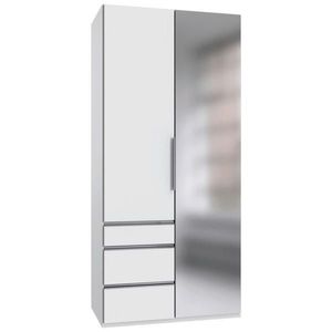 MID.YOU ŠATNÍ SKŘÍŇ S OTOČNÝMI DVEŘMI, bílá, 100/216/58 cm obraz
