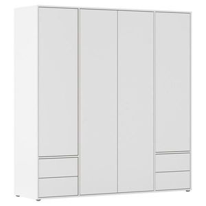 Rauch Möbel ŠATNÍ SKŘÍŇ S OTOČNÝMI DVEŘMI, bílá, 187/194/53 cm obraz