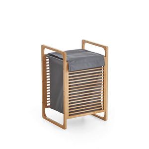 MID.YOU KOŠ NA PRÁDLO, šedá, barvy dubu obraz