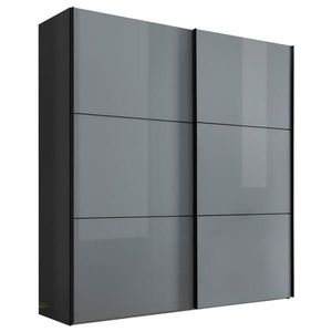 Moderano SKŘÍŇ S POSOUVACÍMI DVEŘMI, světle šedá, tmavě šedá, 188/222/68 cm obraz