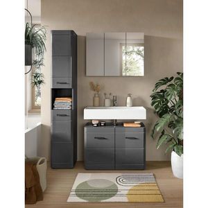 MID.YOU KOUPELNA šedá obraz