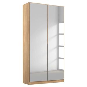 Rauch Möbel ŠATNÍ SKŘÍŇ S OTOČNÝMI DVEŘMI, barvy stříbra, Sonoma dub, 91/229/54 cm obraz
