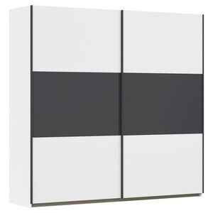 Rauch Möbel SKŘÍŇ S POSOUVACÍMI DVEŘMI, šedá, bílá, 218/210/59 cm obraz