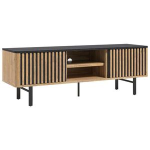 Landscape NÍZKÁ KOMODA, akácie, černá, barvy akácie, 160/55/45 cm obraz