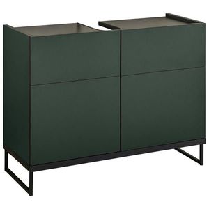 MID.YOU SKŘÍŇKA POD UMYVADLO, zelená, černá, zelená, černá, 80/59, 4/31 cm obraz