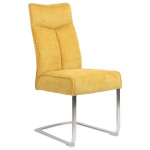 Novel HOUPACÍ ŽIDLE, žlutá, barvy nerez oceli obraz