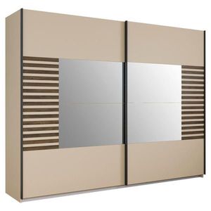 Rauch Möbel SKŘÍŇ S POSOUVACÍMI DVEŘMI, šampaňská, tmavý dub, 271/210/62 cm obraz