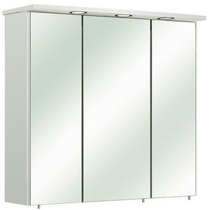 Xora ZRCADLOVÁ SKŘÍŇKA, bílá, 75/72/20 cm obraz