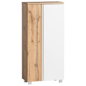 Held MIDI SKŘÍŇKA, bílá, dub wotan, 65/130/35 cm obraz