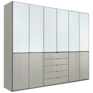 Novel ŠATNÍ SKŘÍŇ S OTOČNÝMI DVEŘMI, šedá, bílá, 300/236/58 cm obraz