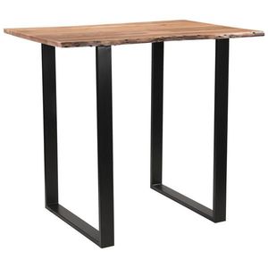 Linea Natura BAROVÝ STŮL, akácie, barvy akácie, černá, 120/80/105 cm obraz