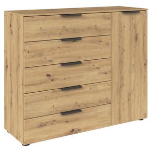 Rauch Möbel KOMODA, barvy grafitu, dub artisan, 120/100/42 cm obraz