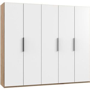 MID.YOU ŠATNÍ SKŘÍŇ S OTOČNÝMI DVEŘMI, bílá, barvy dubu, 250/216/58 cm obraz