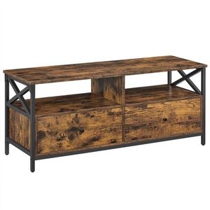 MID.YOU KOMODA POD TELEVIZI, hnědá, černá, 120/50/40 cm obraz