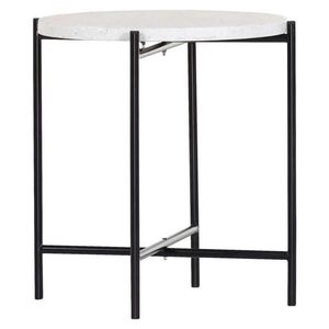 Boxxx ODKLÁDACÍ STOLEK, černá, bílá obraz