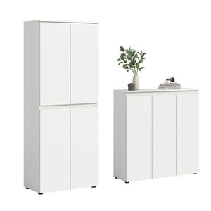 Livetastic SKŘÍŇ NA ODĚV, bílá, 190/175/37 cm obraz