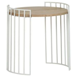 Landscape ODKLÁDACÍ STOLEK, dub, bílá, barvy dubu obraz