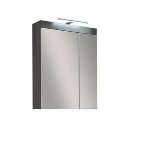 MID.YOU ZRCADLOVÁ SKŘÍŇKA, barvy grafitu, barvy grafitu, 60/77/17 cm obraz