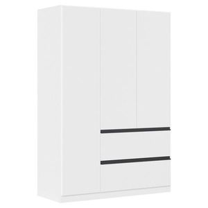 Rauch Möbel ŠATNÍ SKŘÍŇ S OTOČNÝMI DVEŘMI, bílá, 136/197/54 cm obraz