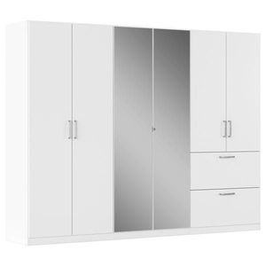 Rauch Möbel ŠATNÍ SKŘÍŇ S OTOČNÝMI DVEŘMI, bílá, 271/210/54 cm obraz