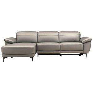 Xora SEDACÍ SOUPRAVA, dřevo, textil, kůže, šedohnědá obraz