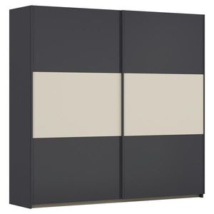 Rauch Möbel SKŘÍŇ S POSOUVACÍMI DVEŘMI, šedá, barvy hliníku, šampaňská, 218/210/59 cm obraz