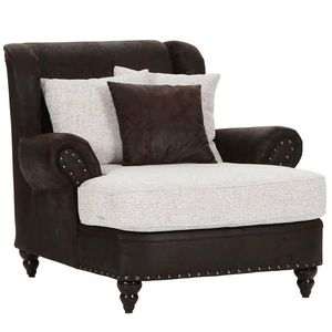 Landscape XXL KŘESLO, textil, tmavě hnědá, béžová obraz