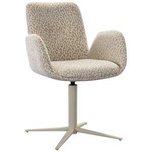 Lomoco ŽIDLE S PODRUČKAMI, železo, mikrovlákno, šedohnědá obraz