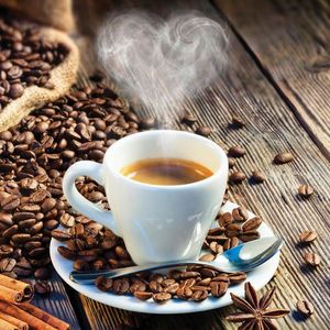 Euroart OBRAZ NA SKLE, káva, 30/30 cm obraz