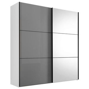 Moderano SKŘÍŇ S POSOUVACÍMI DVEŘMI, bílá, světle šedá, 167/222/68 cm obraz