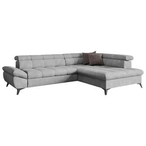 Welnova SEDACÍ SOUPRAVA, textil, šedá obraz