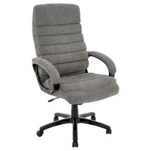 MID.YOU KANCELÁŘSKÉ KŘESLO, tkaná látka, šedá, černá obraz