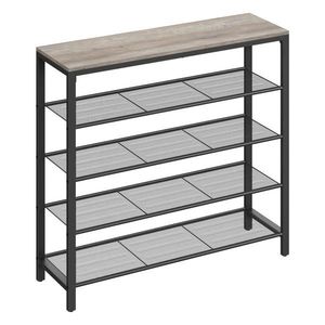 Boxxx REGÁL NA BOTY, černá, šedobéžová, 100/92, 5/30 cm obraz