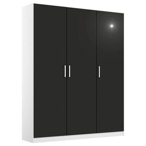 Rauch Möbel ŠATNÍ SKŘÍŇ S OTOČNÝMI DVEŘMI, šedá, bílá, 136/197/54 cm obraz