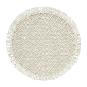 Linea Natura RUČNĚ TKANÝ KOBEREC, 120 cm, barvy stříbra, béžová obraz