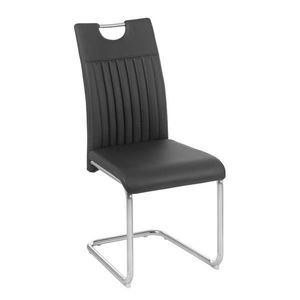 Carryhome HOUPACÍ ŽIDLE, černá, barvy chromu obraz