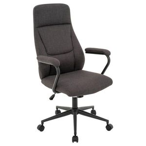 MID.YOU KANCELÁŘSKÉ KŘESLO, tkaná látka, antracitová, černá obraz