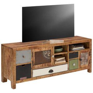 Landscape NÍZKÁ KOMODA, mangové dřevo, vícebarevná, 140/55/40 cm obraz