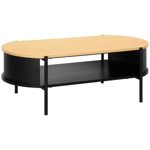 Xora KONFERENČNÍ STOLEK, přírodní barvy, černá, kov, kompozitní dřevo, 100/54/36, 5 cm obraz