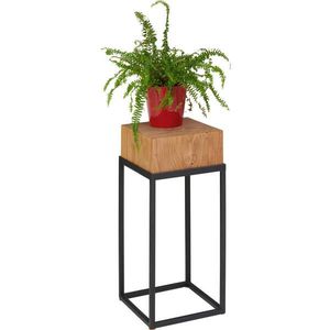 Linea Natura STOJAN NA KVĚTINY, dub, černá, barvy dubu obraz