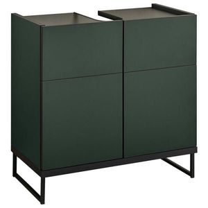 MID.YOU SKŘÍŇKA POD UMYVADLO, zelená, černá, zelená, černá, 60/59, 4/31 cm obraz