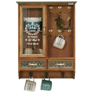 Ambia Home ZÁVĚSNÁ VITRÍNA, přírodní barvy, 53, 5/69, 5/18, 5 cm obraz