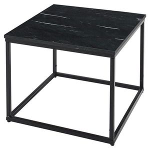 Novel KONFERENČNÍ STOLEK, černá, kámen, 60/60/46 cm obraz