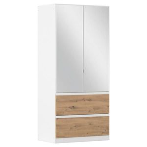 Rauch Möbel ŠATNÍ SKŘÍŇ S OTOČNÝMI DVEŘMI, bílá, dub artisan, 91/197/54 cm obraz